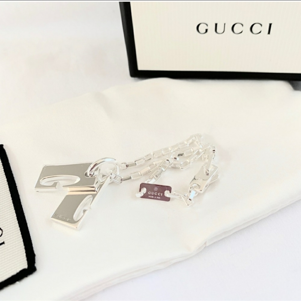 NEW authentic GUCCI sterling silver G bracelet - Picture 7 of 8